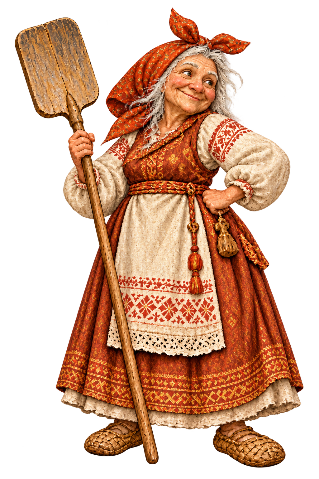 Баба Яга с пекарской лопатой